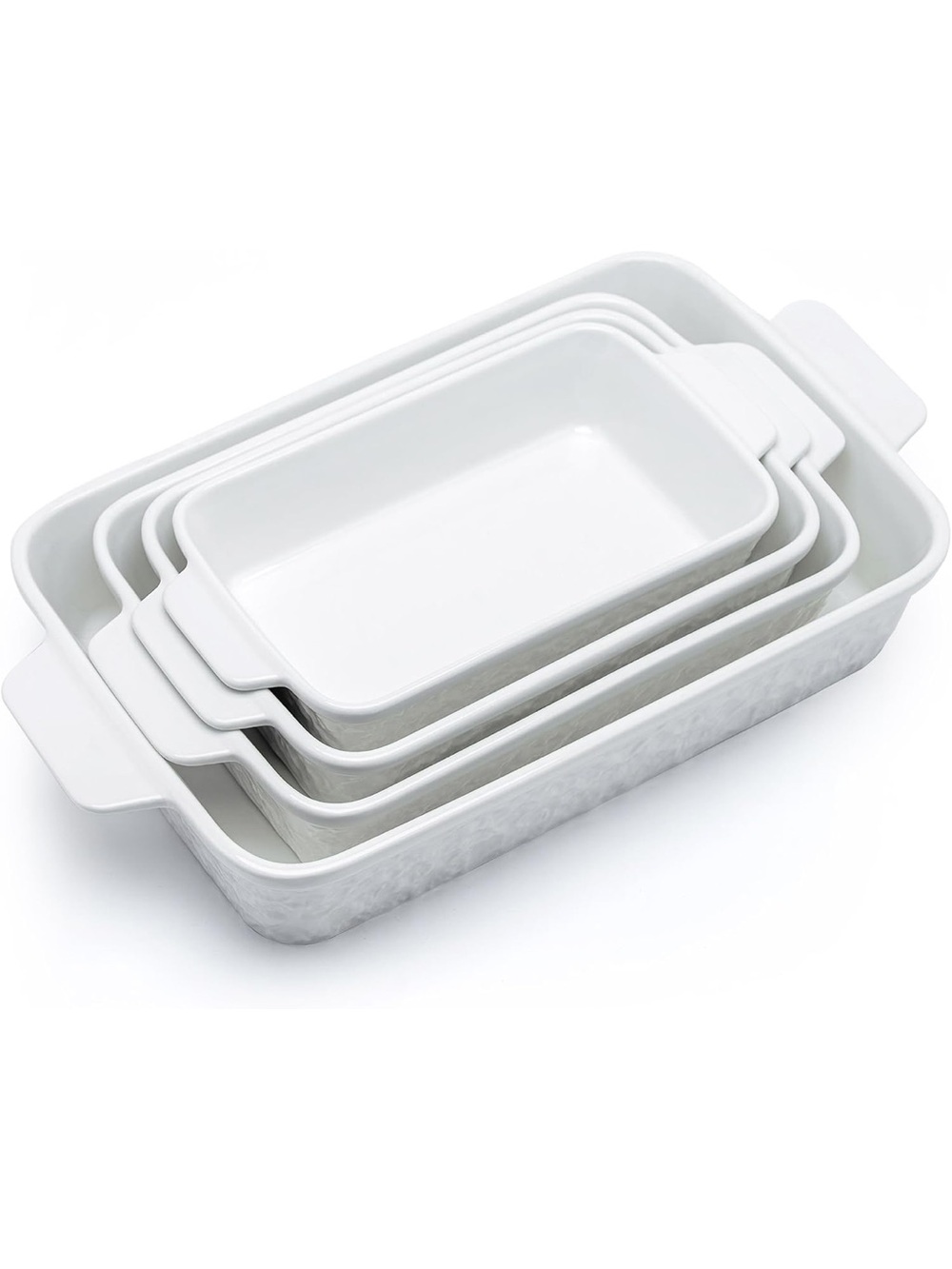 Casserole Dishes for Oven, Baking Dishes, Ceramic Bakeware Sets of 4,Rectangle